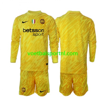 Inter Milan Doelman Kind Uit Tenue 2024-25 L/S